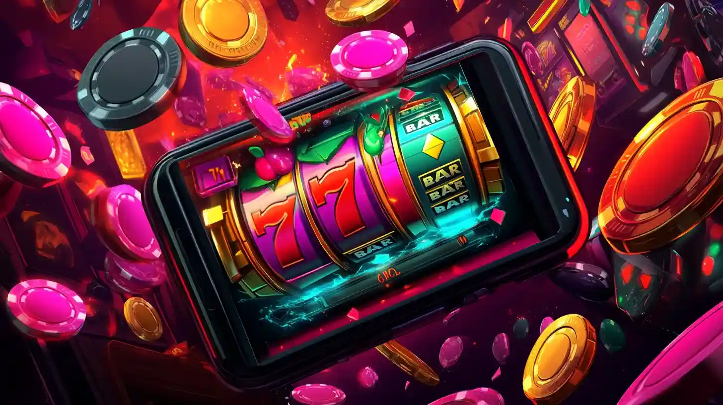 Cheerful character promoting Bangladesh online casino on mobile